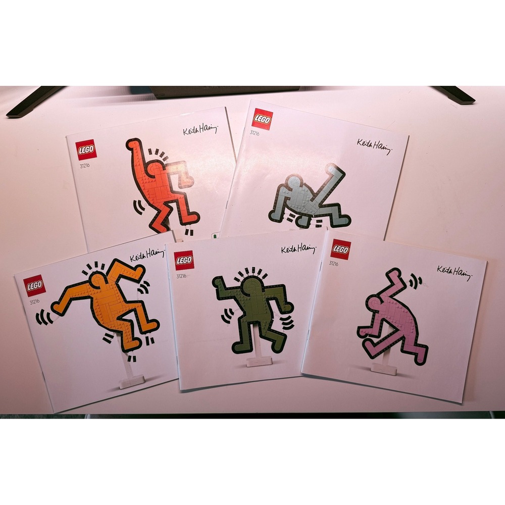 LEGO Art 31216 Keith Haring Instruction Manuals Set of 5 Booklets Pop Art 2025